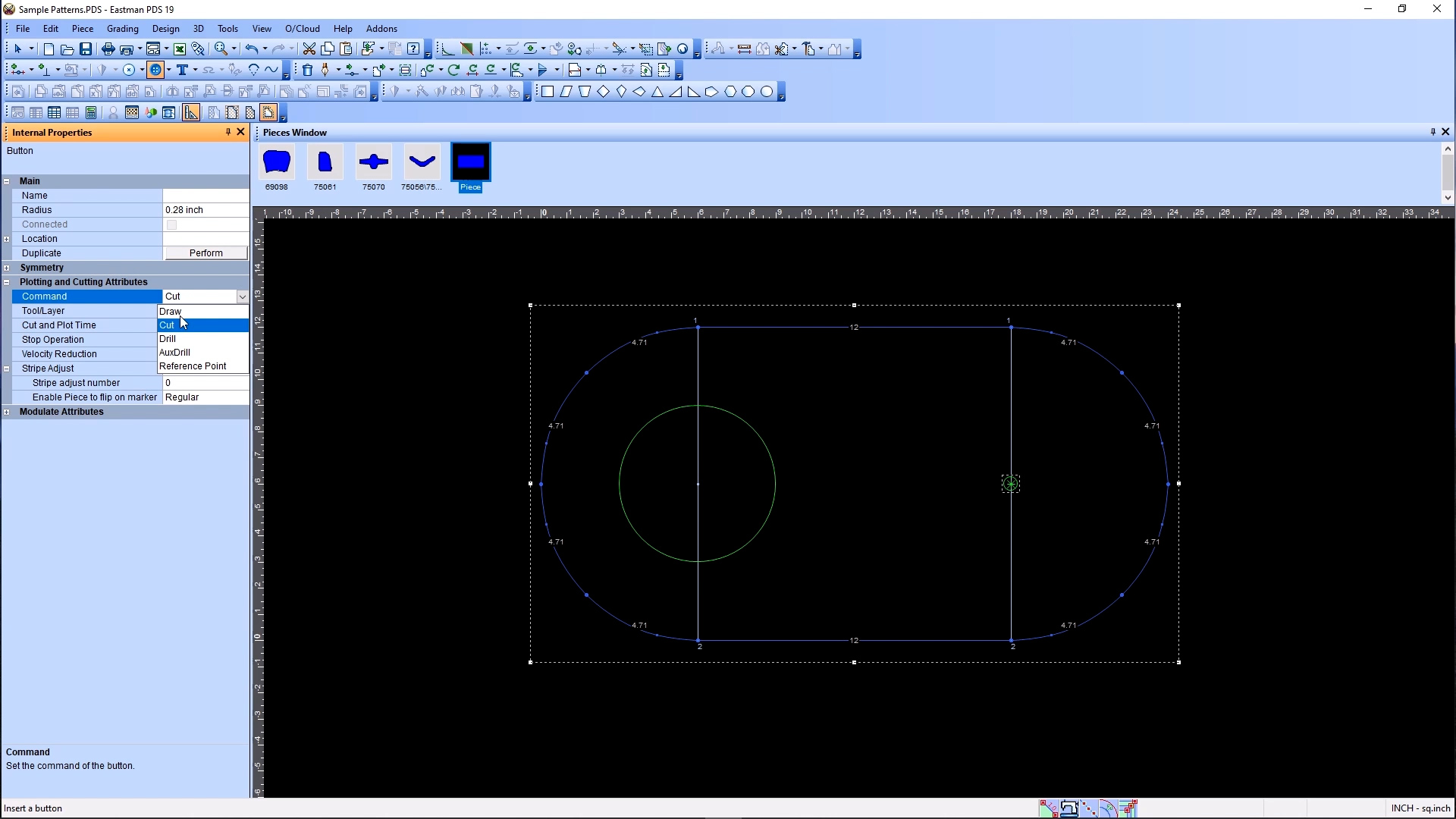 Draft pieces from scratch in patternPRO