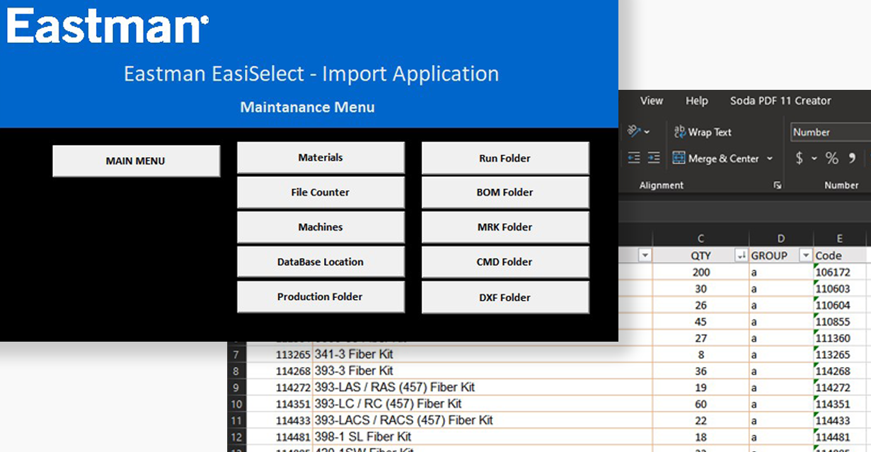 EasiSelect software screenshots