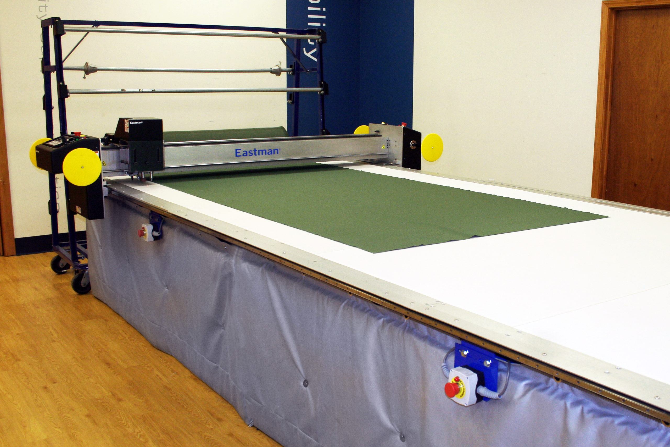 cutting table outfitted with EasiWrap