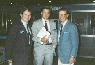 1989 photo of Chuck Stevenson with sons Robert L. Stevenson Wade Stevenson